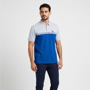 Men’s Peter Millar Summer Comfort Tiburon Naples AOP Beach Polo Shirt Large